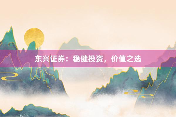 东兴证券：稳健投资，价值之选