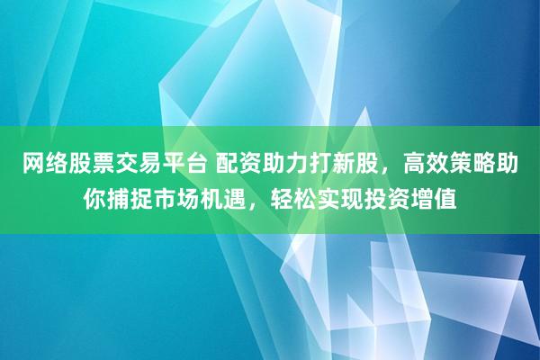 网络股票交易平台 配资助力打新股，高效策略助你捕捉市场机遇，轻松实现投资增值