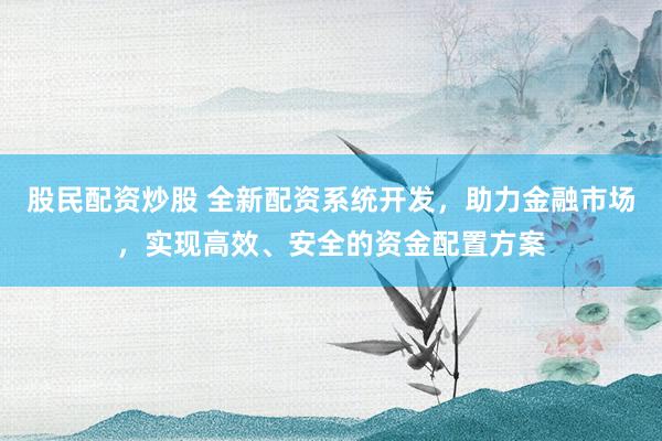 股民配资炒股 全新配资系统开发，助力金融市场，实现高效、安全的资金配置方案
