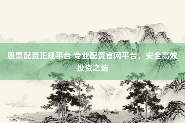 股票配资正规平台 专业配资官网平台，安全高效投资之选