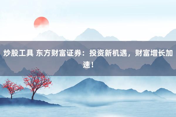 炒股工具 东方财富证券：投资新机遇，财富增长加速！