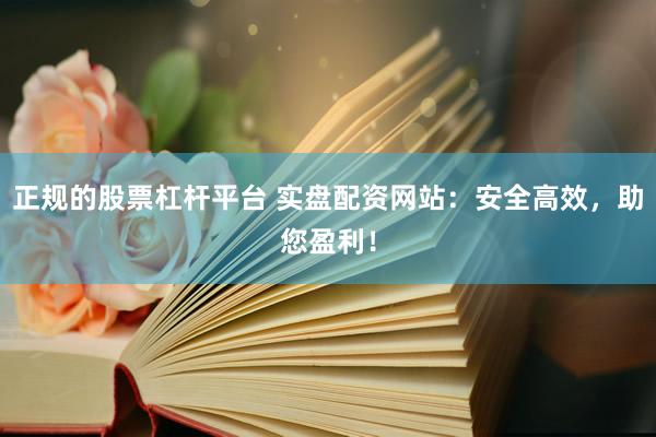 正规的股票杠杆平台 实盘配资网站：安全高效，助您盈利！