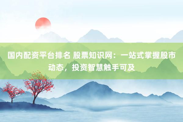 国内配资平台排名 股票知识网:一站式掌握股市动态,投资智慧触手可及